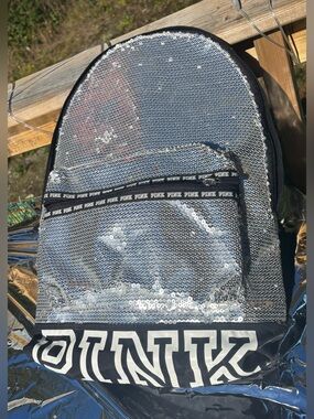 VS PINK BLINGED OUT LARGE BACKPACK
